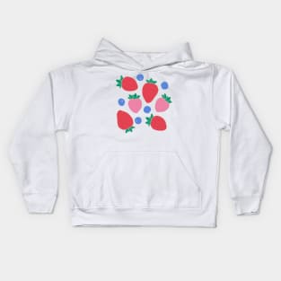 Strawberries and Blueberries Kids Hoodie